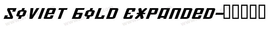 Soviet Bold Expanded字体转换